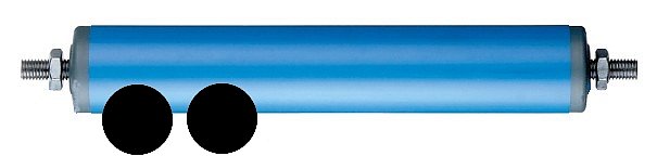 Plastový dopravníkový váleček - S50-F10-207-227